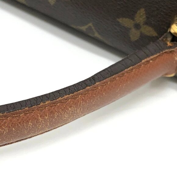 LOUIS VUITTON M51379 Malselv Bag Top Handle Monogram Hand Bag Canvas Brown - Picture 10 of 16
